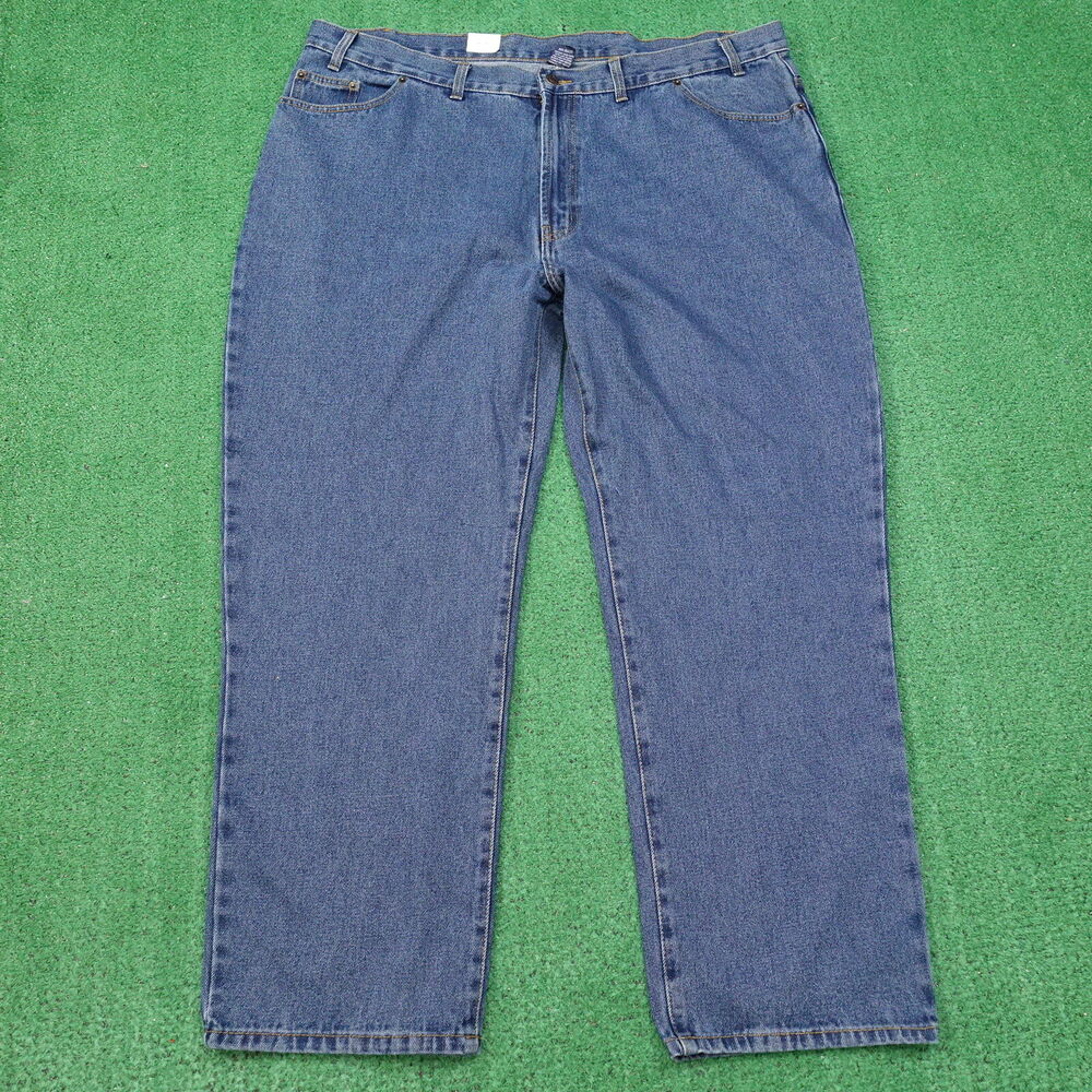 NWT FULL BLUE REGULAR‎ FIT DENIM BLUE JEANS MENS SIZE 44X40 NEW!